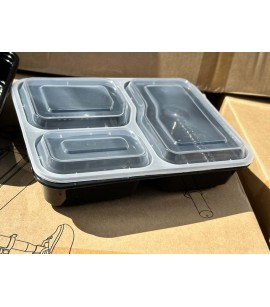 3 Compartment 150 Pack 34 oz  Food Storage Containers with Lids. 864 Cases EXW Los Angeles